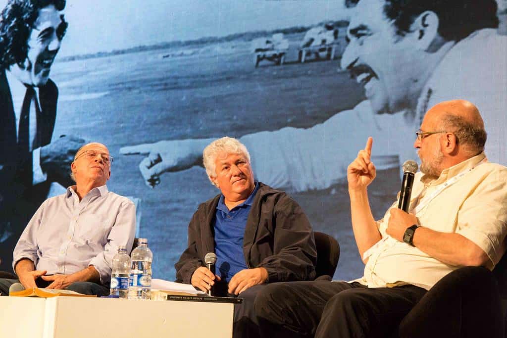 Premio Gabriel García Márquez. miercoles 30 de septiembre en Plaza Mayor, Medellín, Colombia. Álvaro Cepeda Samudio, periodista.Coloquio con Daniel Samper Pizano (Colombia), Enrique Santos (Colombia) y Tita Cepeda (Colombia) en conversación con Juan José Hoyos (Colombia). Realizado el 1 de octubre en Plaza Mayor, Medellín, Colombia.Foto: ulián Roldán Alzate /FNPI